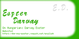 eszter darvay business card